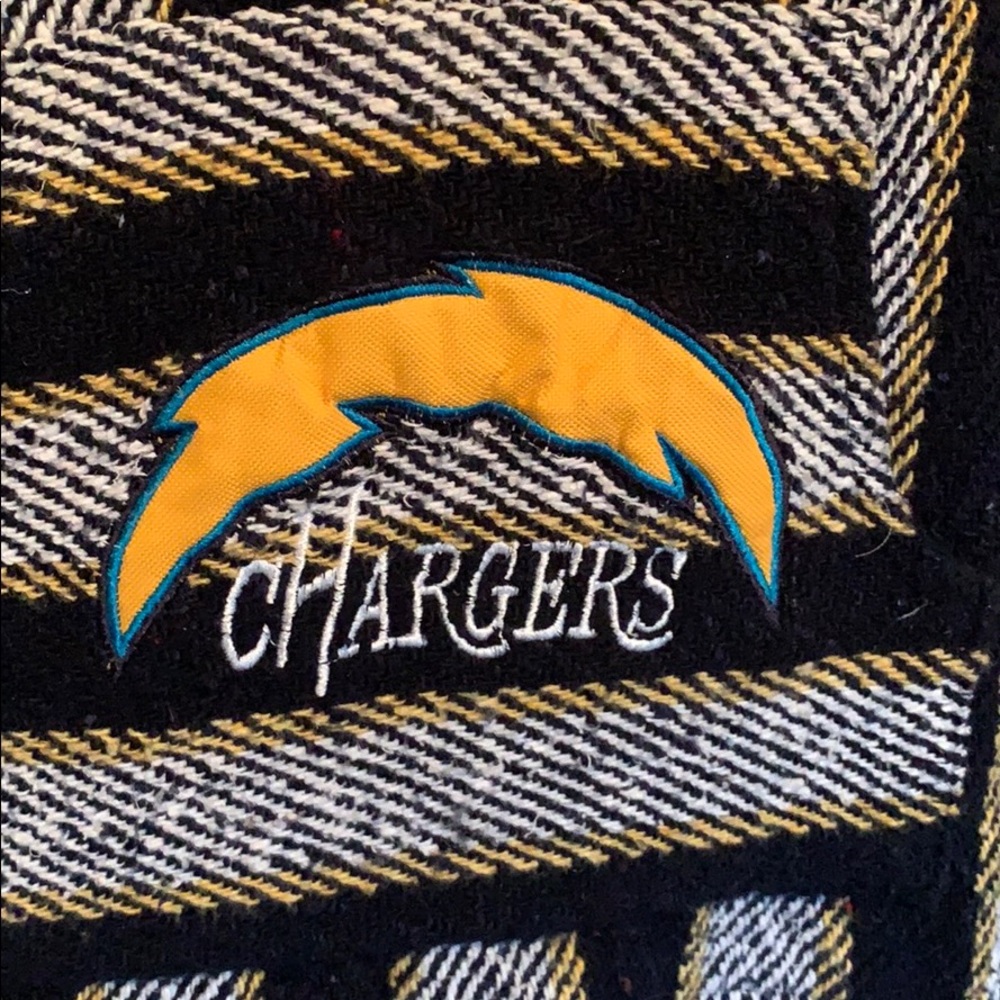 CHARGERS poncho. Size S. Made in Mexico.